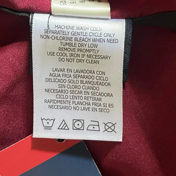 Reebok Zip Up Lightweight Hooded Jacket Mens‎ XL Training NWT Maroon Black - Picture 7 of 11